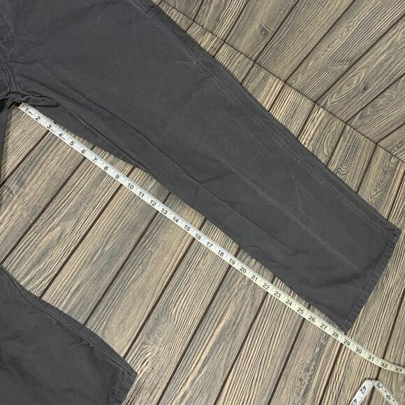 Dickies Men Carpenter Cotton Canvas Workwear Pants Gray Size 38x30 Grunge - Picture 8 of 9